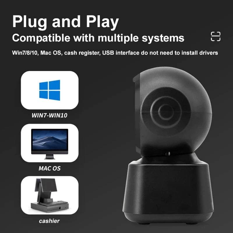 2D Barcode Scanner | USB Desktop QR Code Reader - Nic's Electronics
