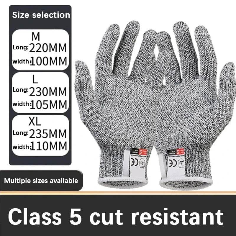 Cut-Resistant Work Gloves with Stainless Steel Mesh - Nic's Electronics