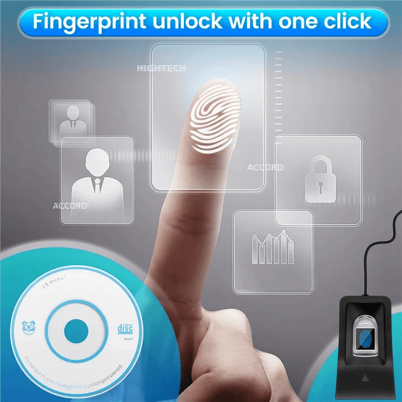 Y67A USB Fingerprint Scanner for Access Control - Nic's Electronics