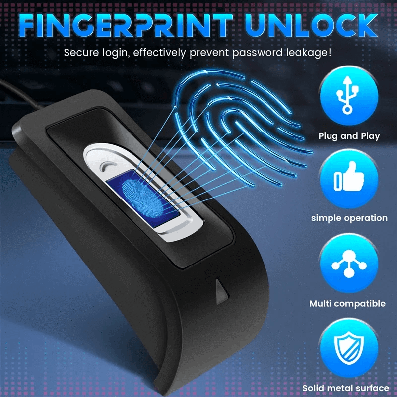 Y67A USB Fingerprint Scanner for Access Control - Nic's Electronics