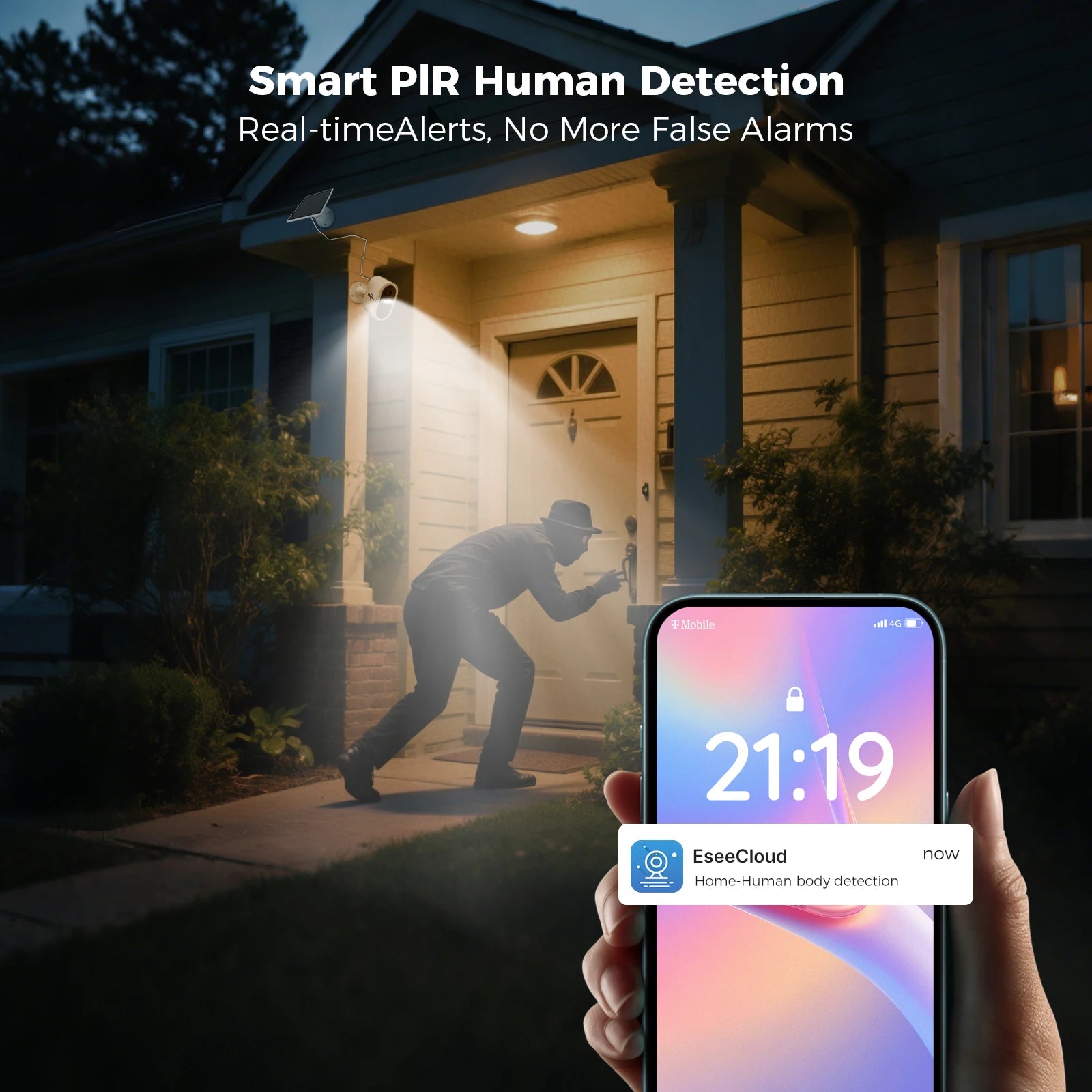 Hiseeu 10CH NVR 4MP WiFi Solar IP Camera Security System Kit Night Vision Human Detection P2P Two-Way Audio CCTV Camera Set