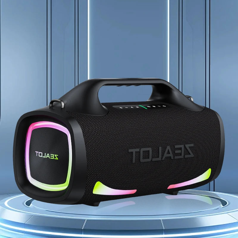 Zealot S79 100W Wireless speaker, Outdoor Portable Subwoofer Speaker, Hifi Sound quality,Dual Pairing, Fast Charging,24000mAh.