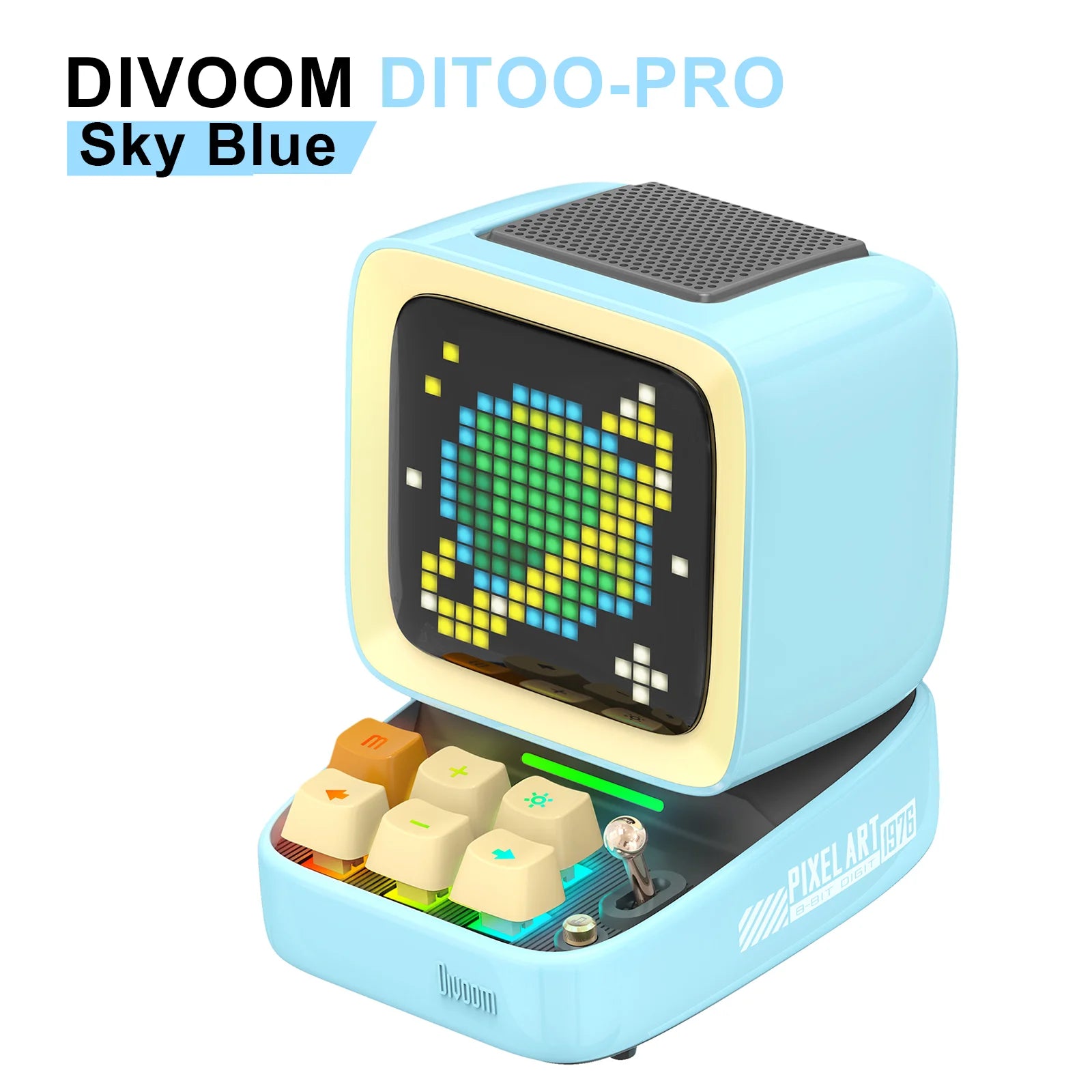 Divoom Ditoo-Pro  Pixel Art Bluetooth Portable black Speaker Alarm Clock DIY LED Display Board Cute Gift Home Light Decoration