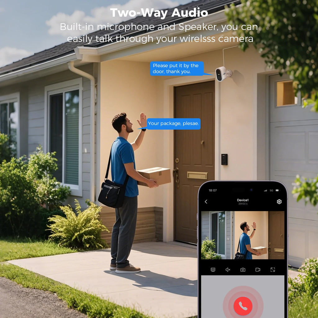 Hiseeu 10CH NVR 4MP WiFi Solar IP Camera Security System Kit Night Vision Human Detection P2P Two-Way Audio CCTV Camera Set