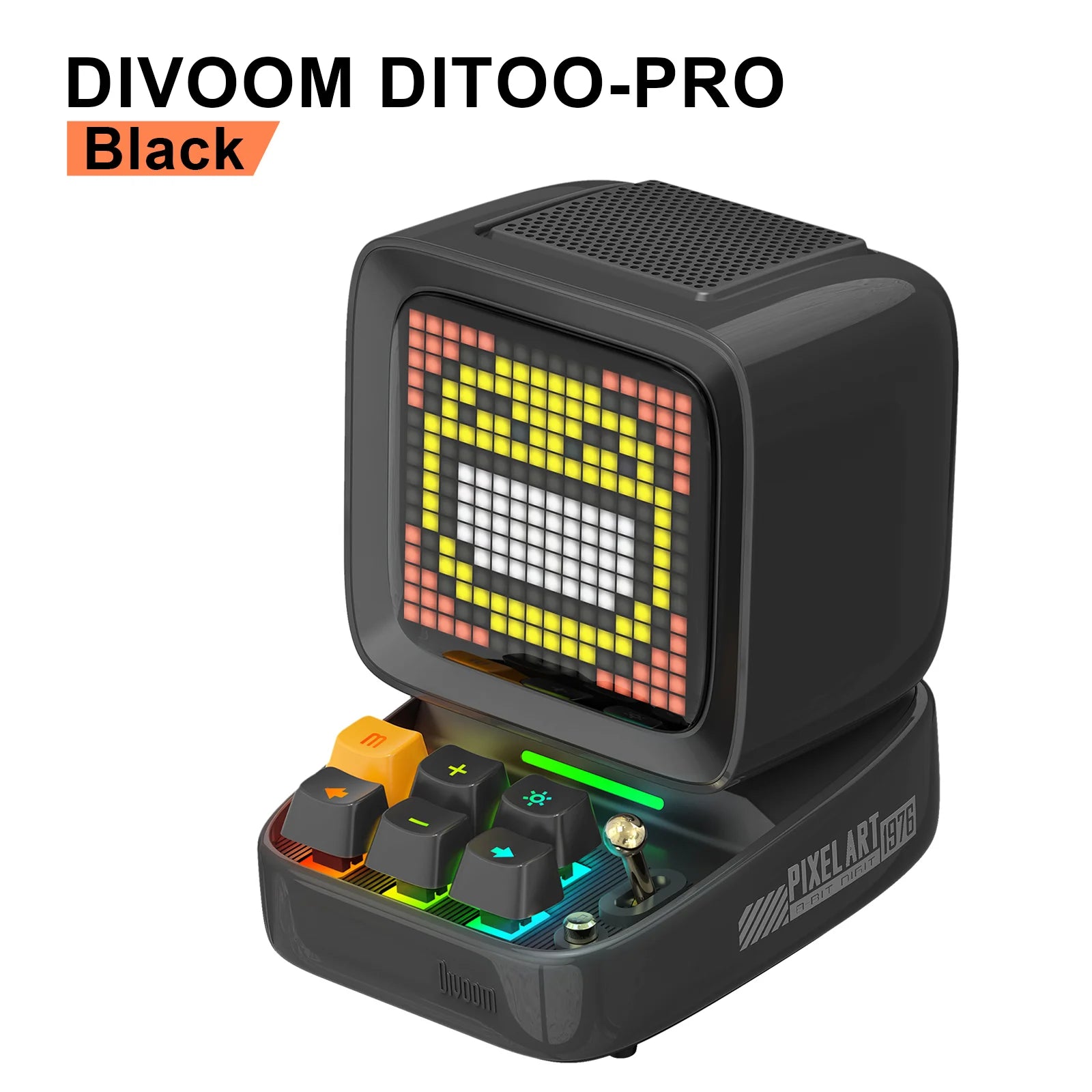 Divoom Ditoo-Pro  Pixel Art Bluetooth Portable black Speaker Alarm Clock DIY LED Display Board Cute Gift Home Light Decoration