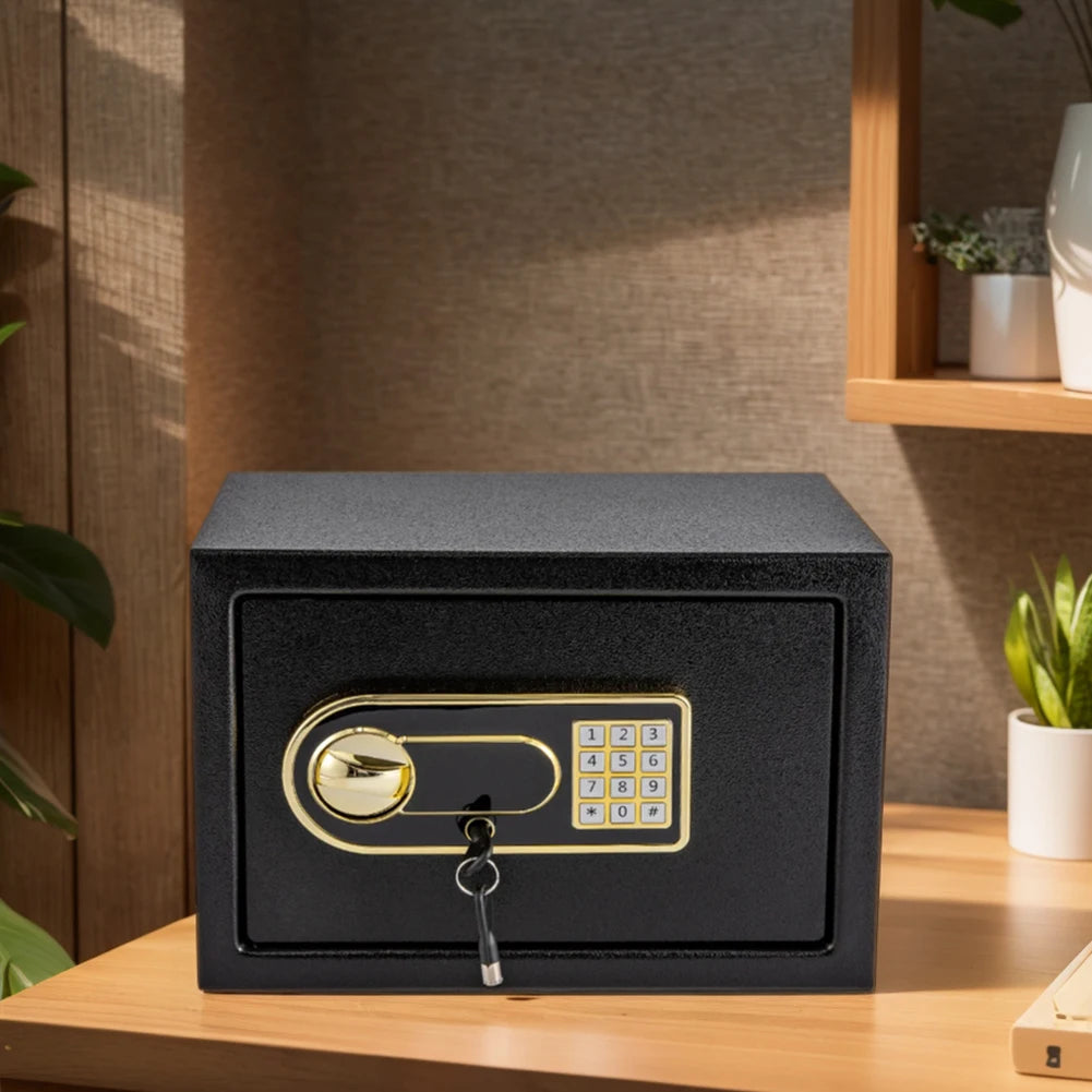 Safe Deposit Box Anti-Theft Password Security Box Security Locked Cabinet for Home Office Hotel Business