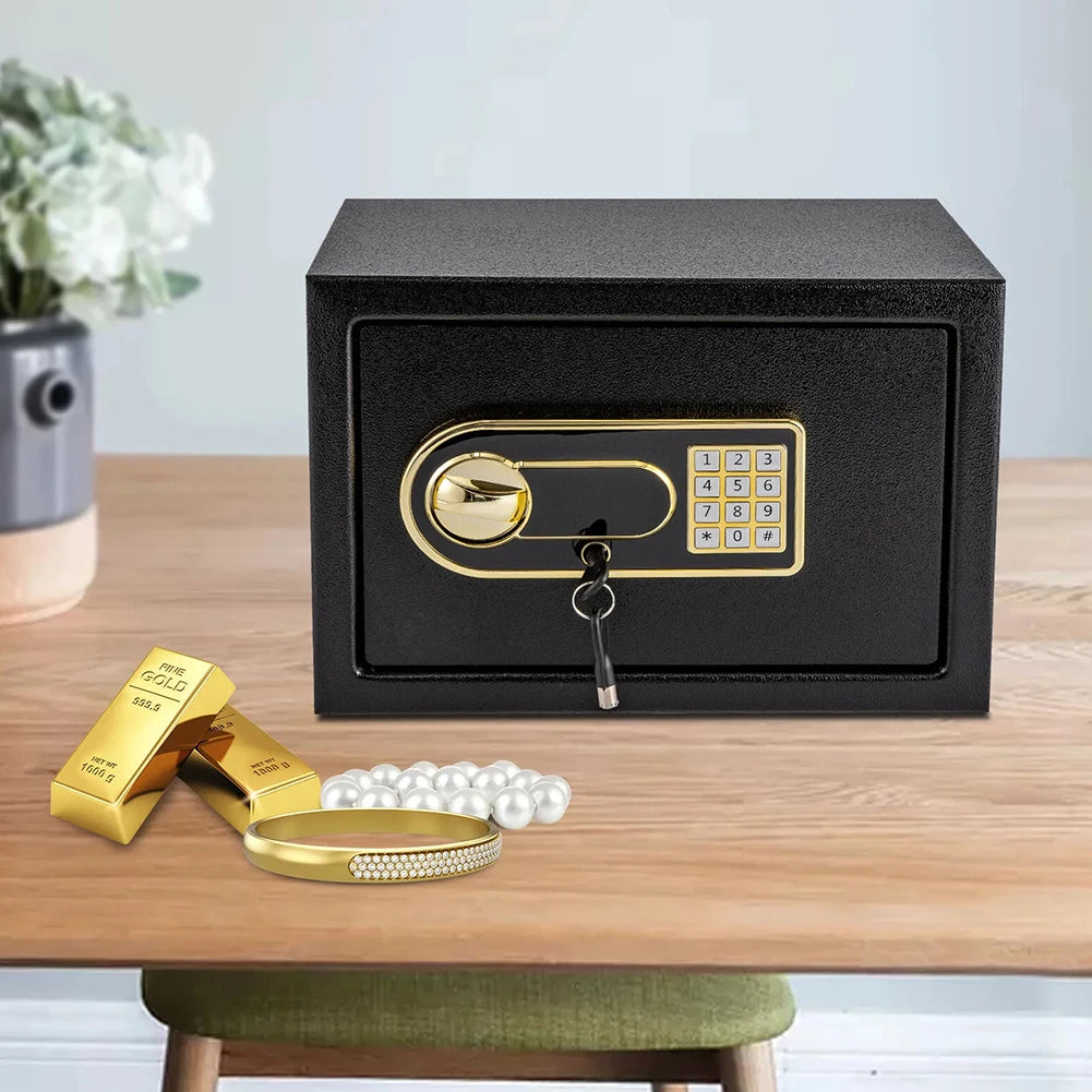 Safe Deposit Box Anti-Theft Password Security Box Security Locked Cabinet for Home Office Hotel Business