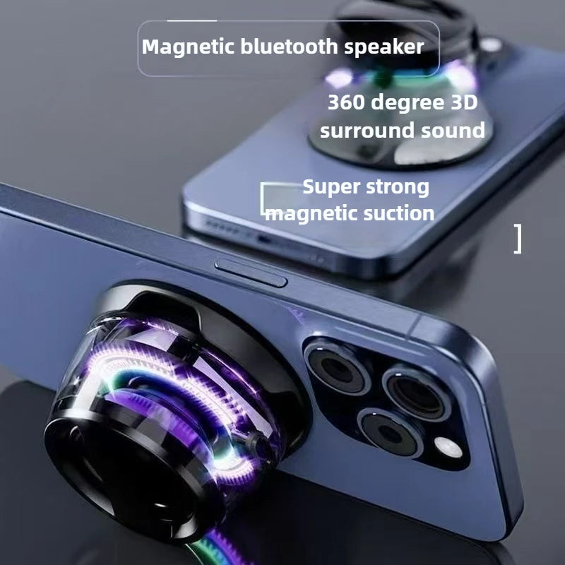 Suction Cup Portable Bluetooth Speaker for Mobile Phone Convenient Mini LED Small G200 Loud Volume Mobile Phone Amplifier