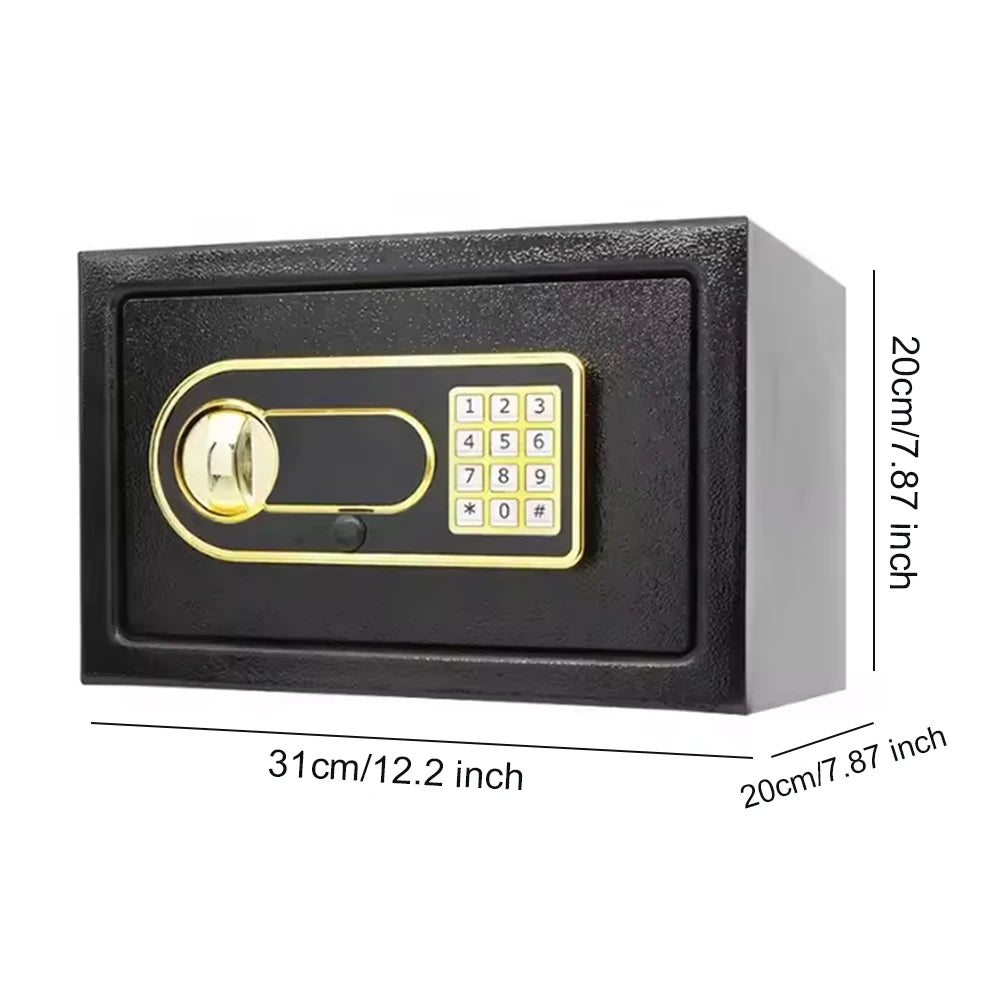 Safe Deposit Box Anti-Theft Password Security Box Security Locked Cabinet for Home Office Hotel Business