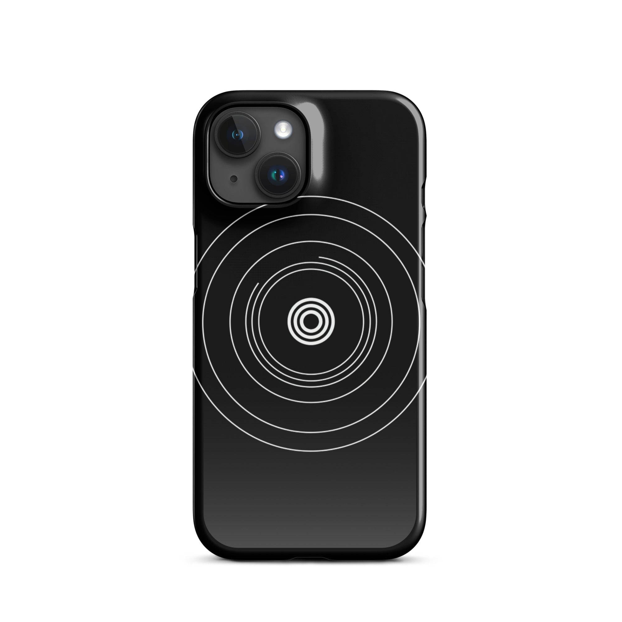 JetGirl Art Phone Case Black Circle Phone case for iPhone
