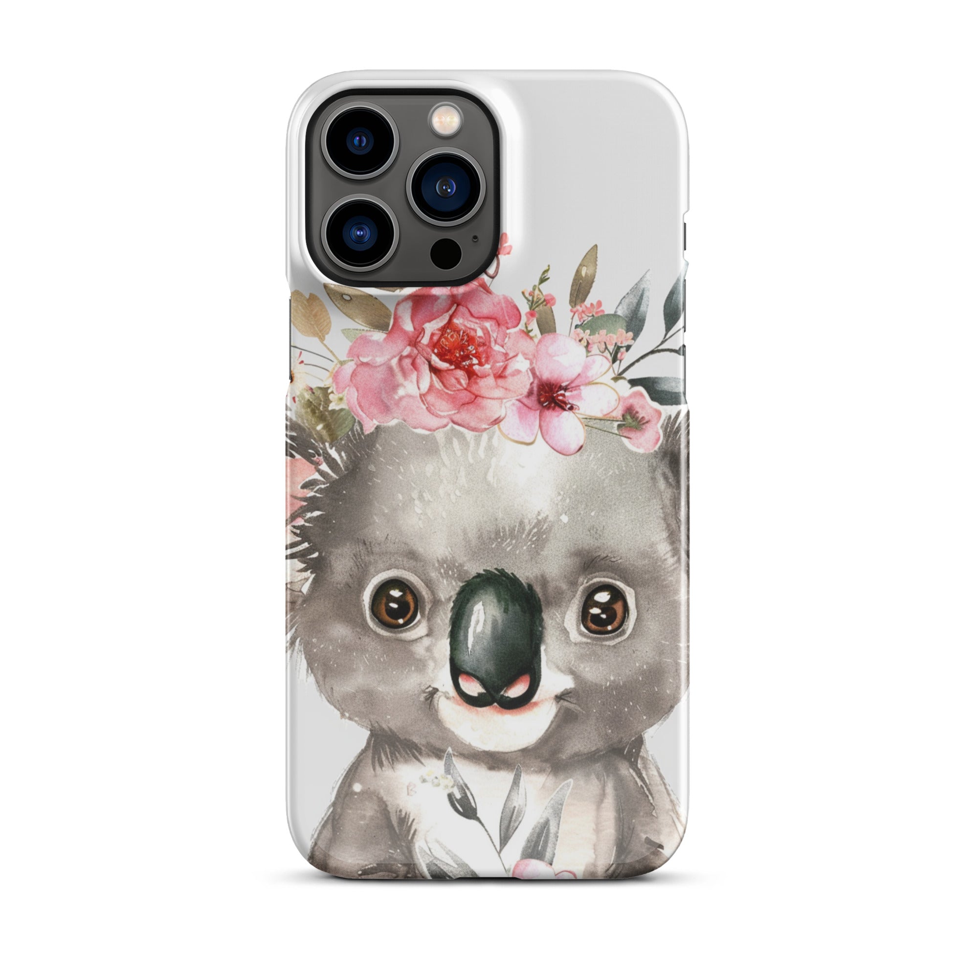 JetGirl Art Phone Case Glossy Hard Case / iPhone 13 Pro Max Baby Koala Phone case for iPhone