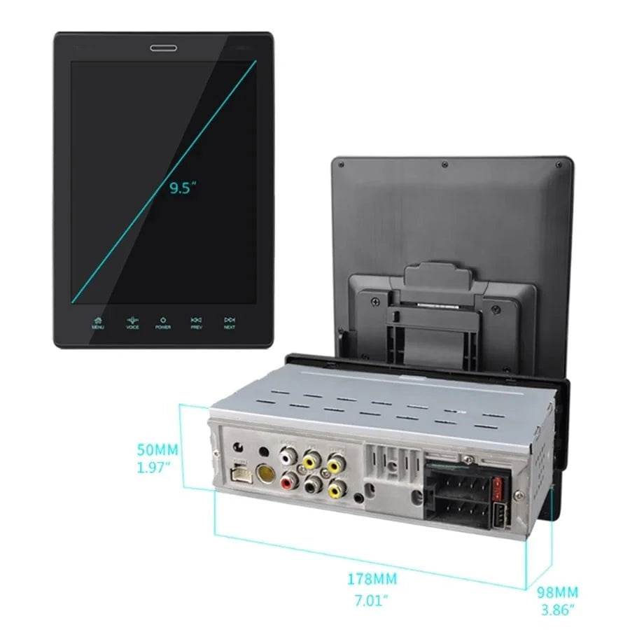 1DIN 9.5 Touchscreen Car Media Player - Nic's Electronics