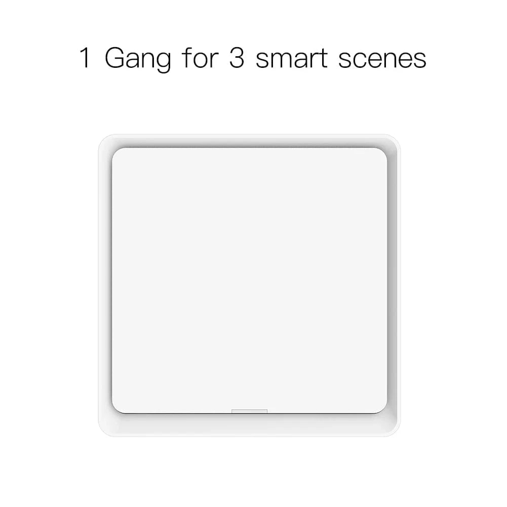 Nic's Electronics 1 Gang MOES 4 Gang Tuya ZigBee Wireless 12 Scene Switch Push Button Controller Battery Powered Automation Scenario for Tuya Devices
