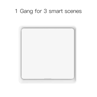 Nic's Electronics 1 Gang MOES 4 Gang Tuya ZigBee Wireless 12 Scene Switch Push Button Controller Battery Powered Automation Scenario for Tuya Devices