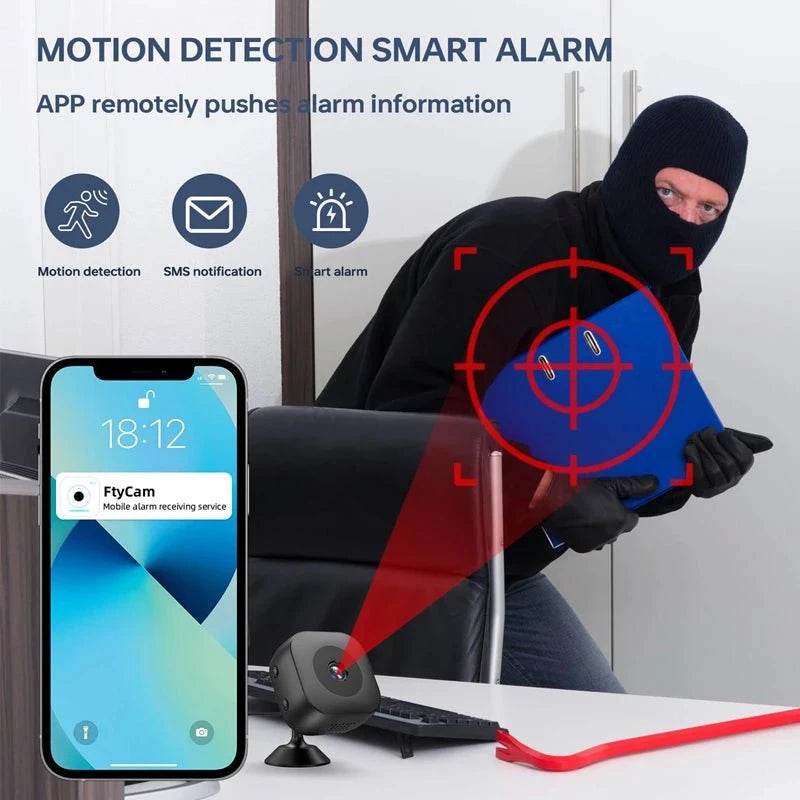 Mini 4K WiFi Security Camera with Full Color Night Vision - Nic's Electronics