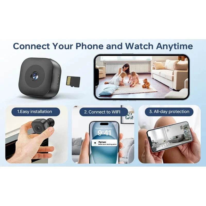 Mini 4K WiFi Security Camera with Full Color Night Vision - Nic's Electronics