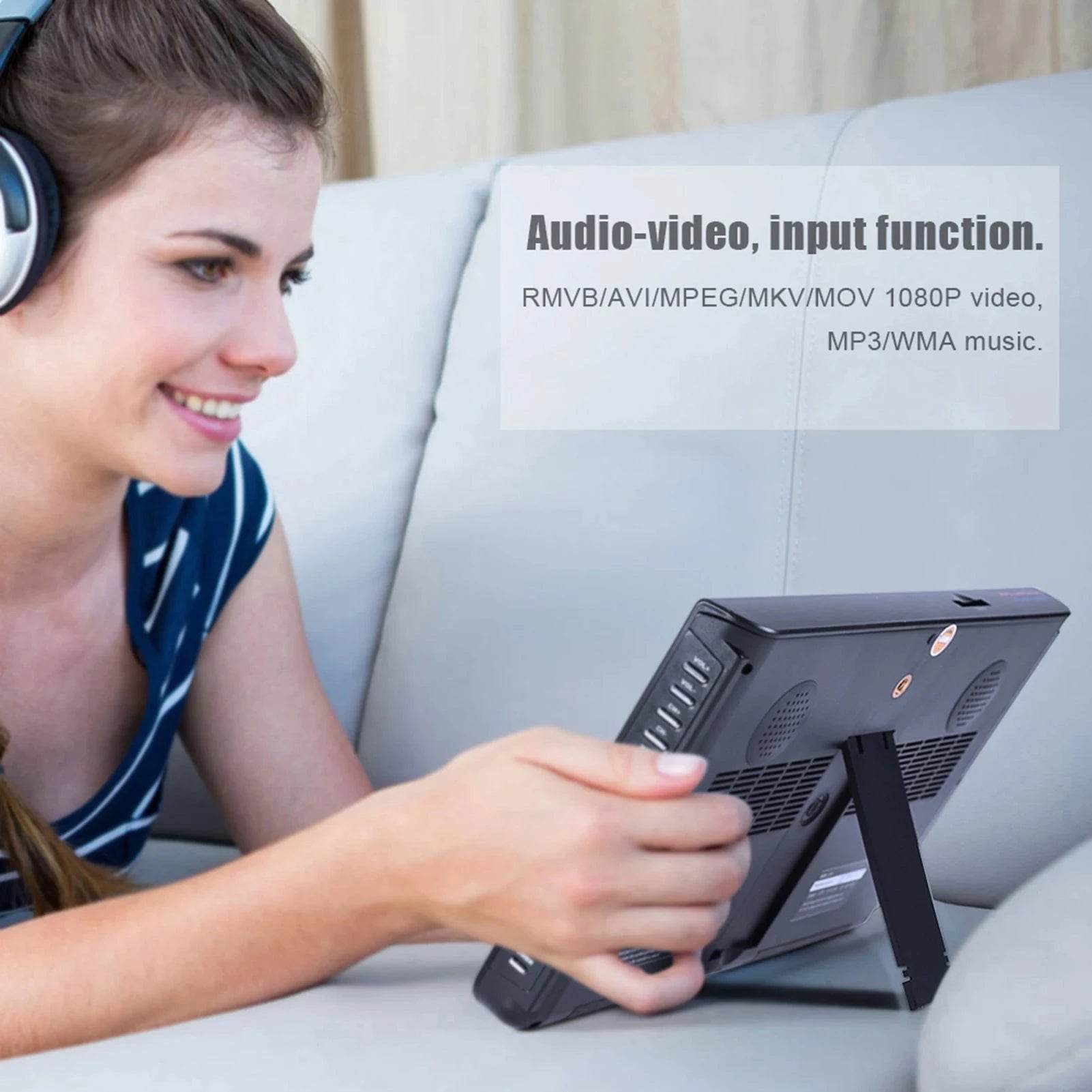 10-inch Portable TV 1024x600 Digital & Analog Display - Nic's Electronics