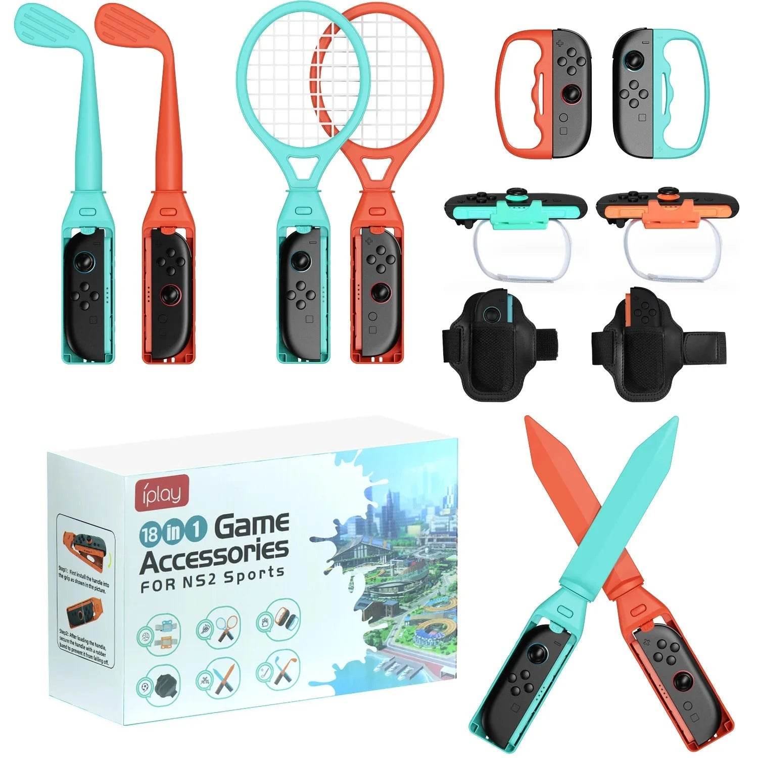 18-in-1 Sports Accessories Bundle for Switch 2 - Nic's Electronics