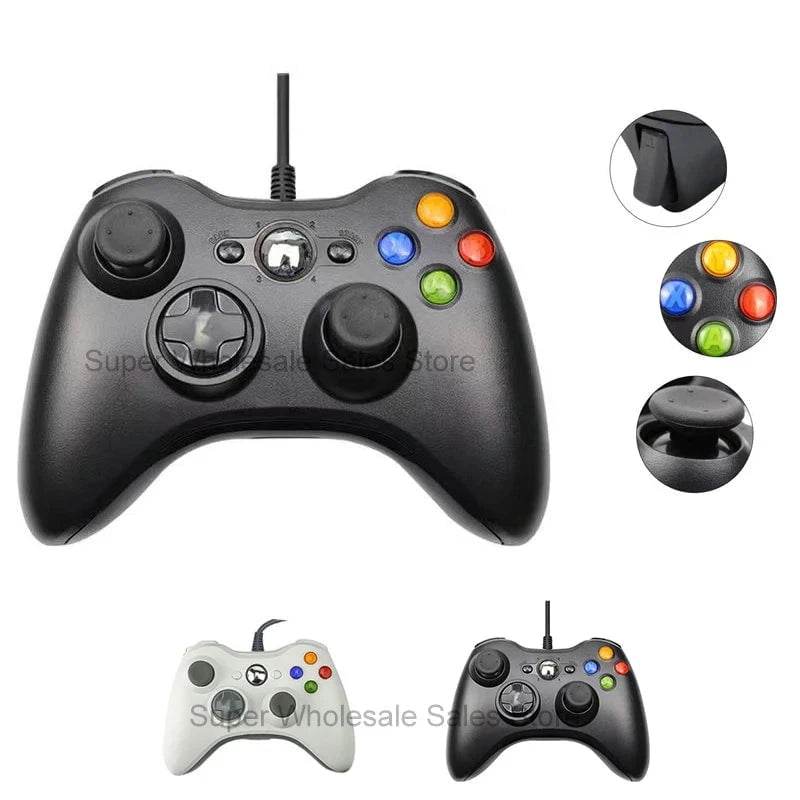 Nic's Electronics 2.4g Wireless Gamepad Gaming Controller for Xbox 360/ PS3/Pc Video Game Consoles 3D Rocker Joystick Game Handle Accessories