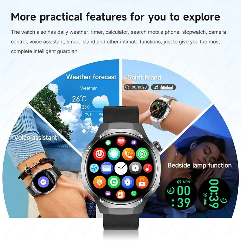 Nic's Electronics 2025 New Watch 5 MAX Smart Watch HD AMOLED Screen NFC GPS Tracker Bluetooth Call Waterproof Sports Health Smartwatch Men Women