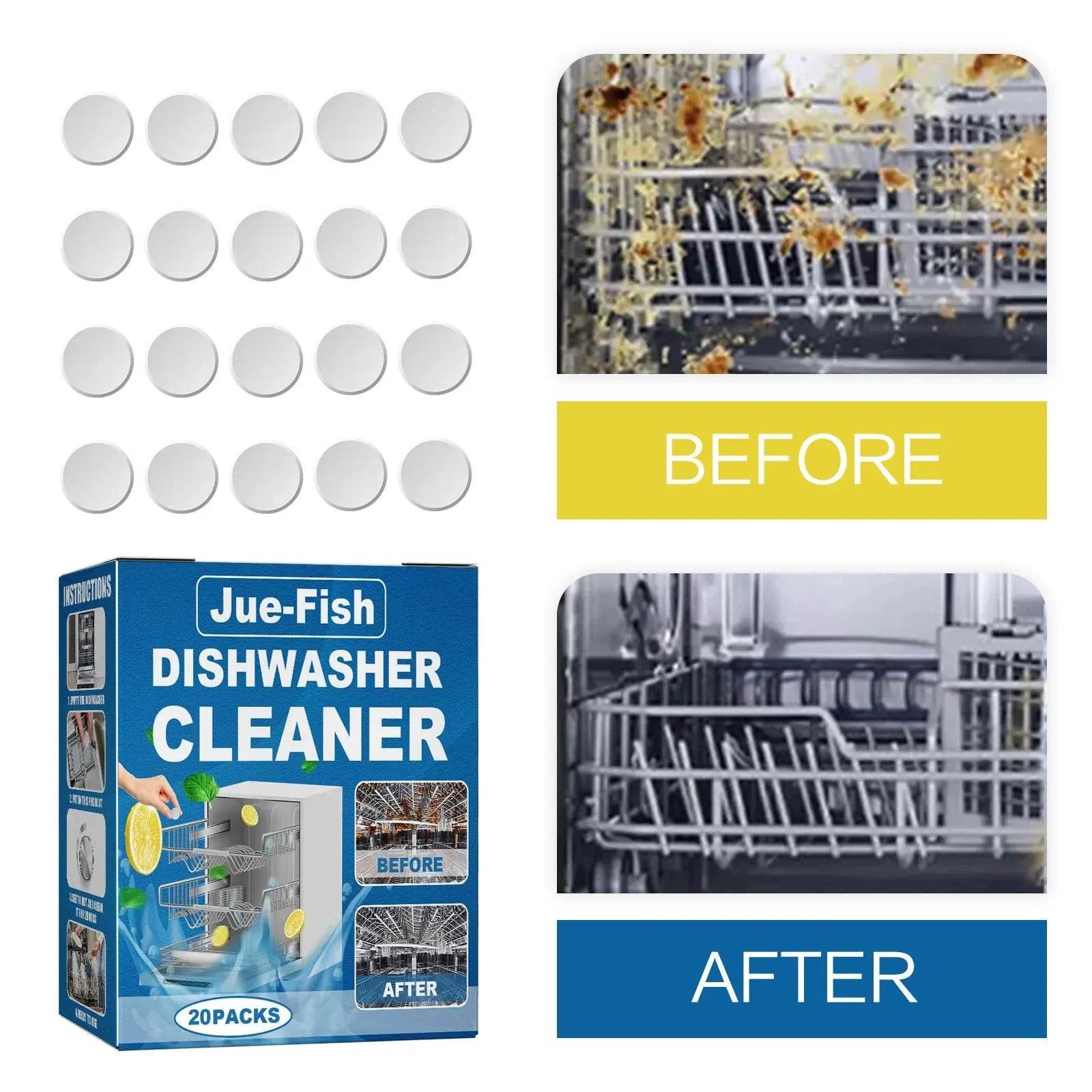 Dishwasher Cleaner Tablets for Deep Cleaning & Descaling - Nic's Electronics