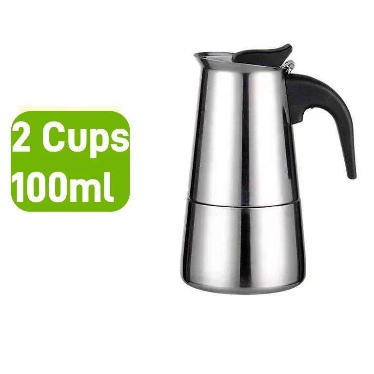 Stainless Steel Moka Pot for Induction Cooktops - Nic's Electronics