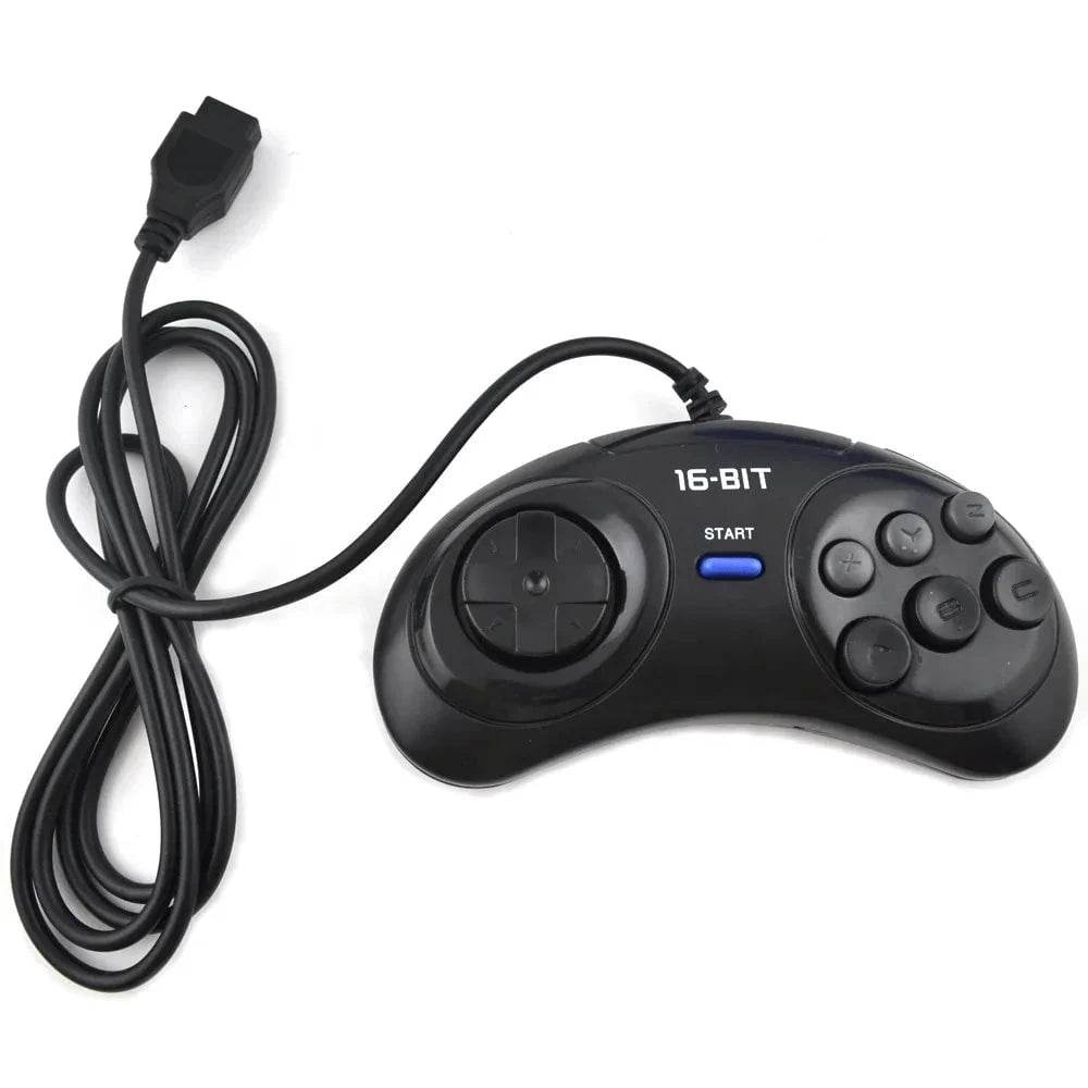 1-2pcs SEGA Genesis 16-Bit 6-Button Gamepad Controller - Nic's Electronics