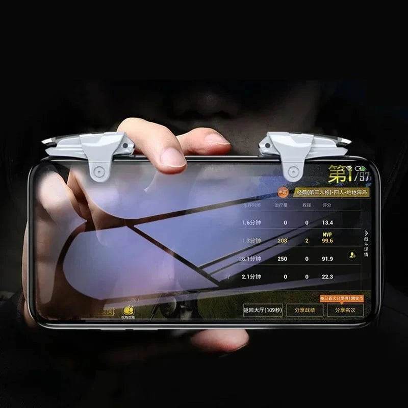 Nic's Electronics 2pcs Mobile Phone Gaming Accessories Game Trigger for PUBG Aim Shooting Controller L1 R1 Physical ABS Key Button for IOS Android