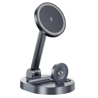 Nic's Electronics 3 IN 1 3 In 1 Magnetic Wireless Charger Stand Pad For Magsafe iPhone 16 15 14 13 12 Pro Max Apple Watch Airpods Fast Charging Station