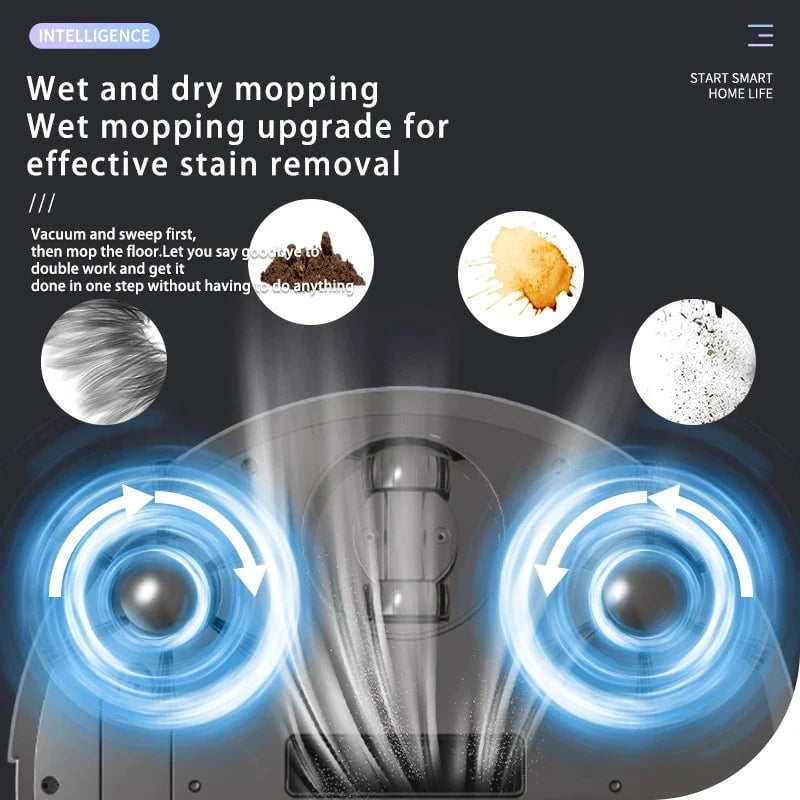 Nic's Electronics 3 In 1 Smart Sweeping Robot Home Mini Sweeper Sweeping and Vacuuming Wireless Vacuum Cleaner Sweeping Robots For Home Use