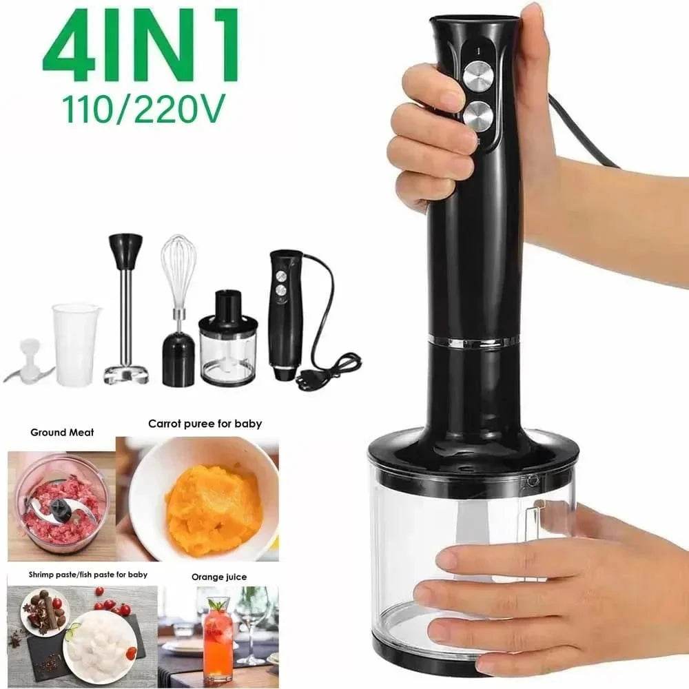 4-in-1 Handheld Immersion Blender with Baby Food Maker - Nic's Electronics