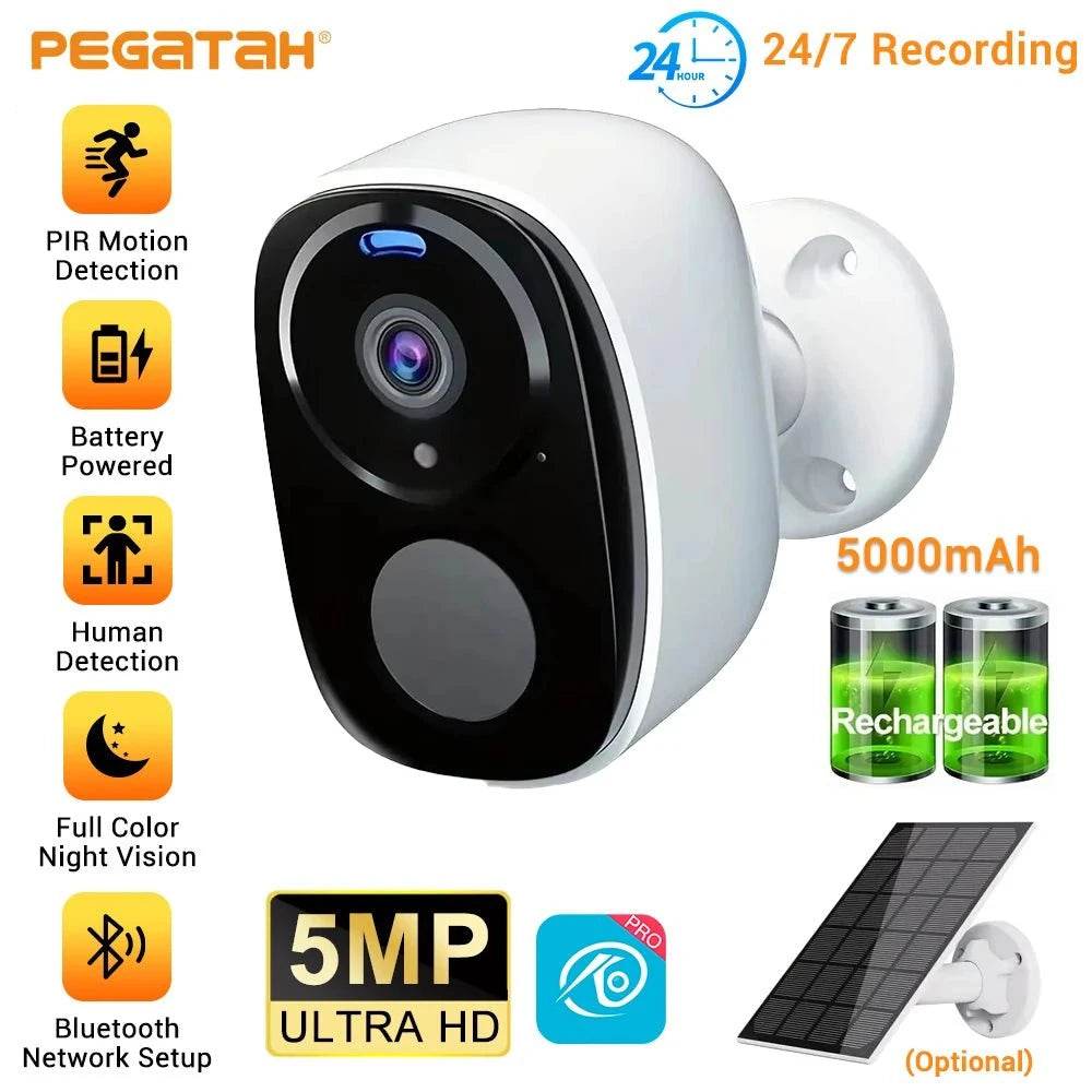 Wireless Outdoor Camera with 5MP and PIR Alarm - Nic's Electronics