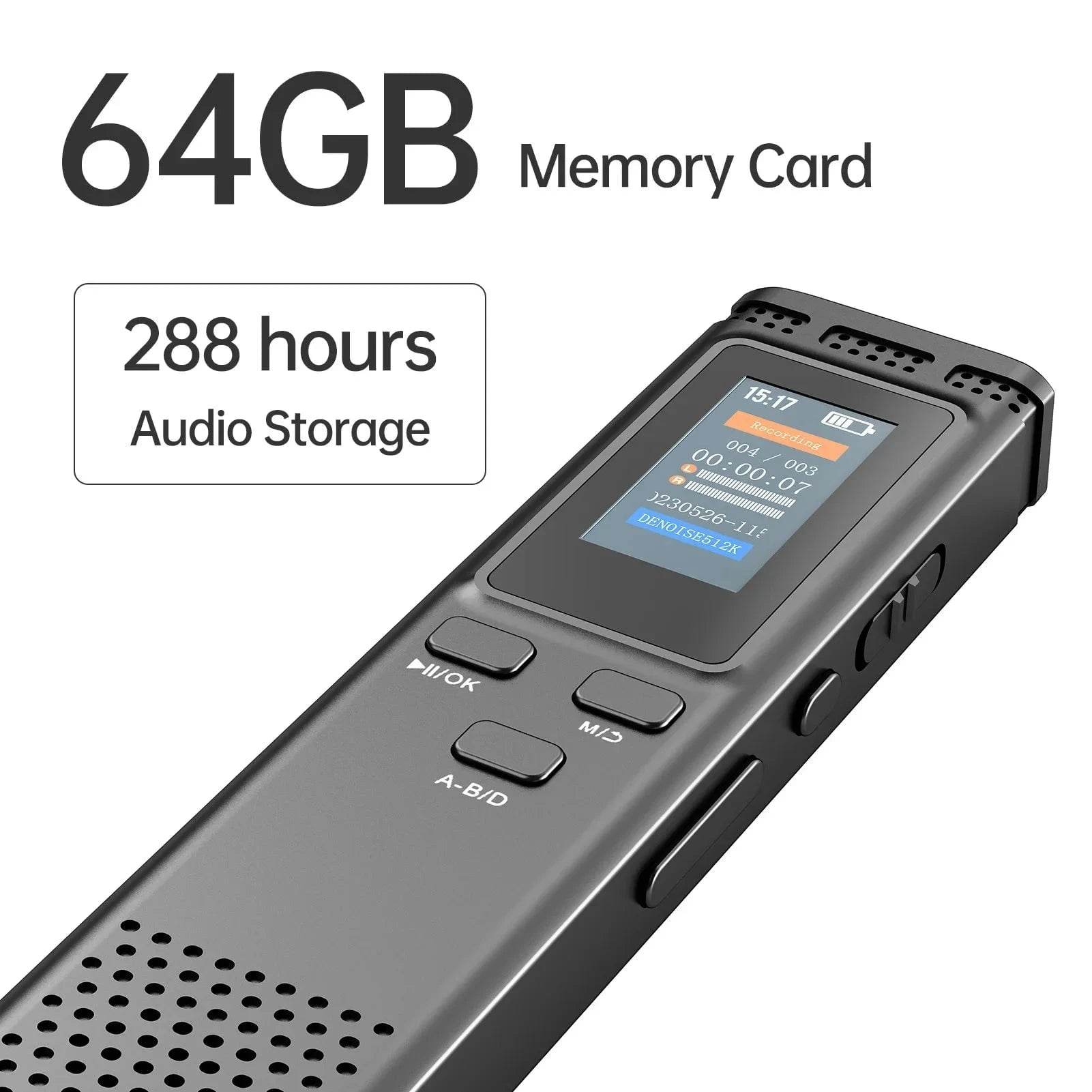 64GB Digital Voice Recorder & MP3 Player - Nic's Electronics
