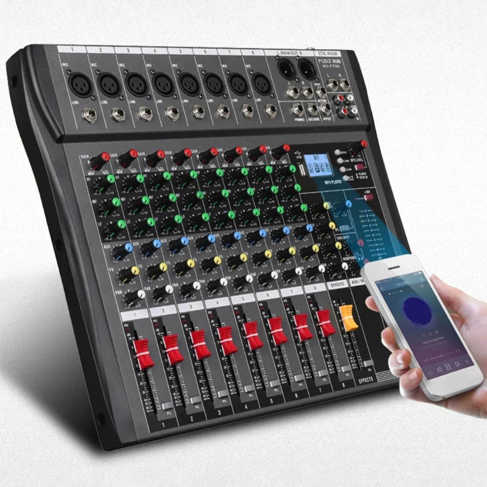 Professional Streaming Mixing Console with Bluetooth - Nic's Electronics