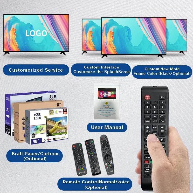 Custom 4K Android Flat Screen Smart TVs – 32 to 65 LED Televisions - Nic's Electronics