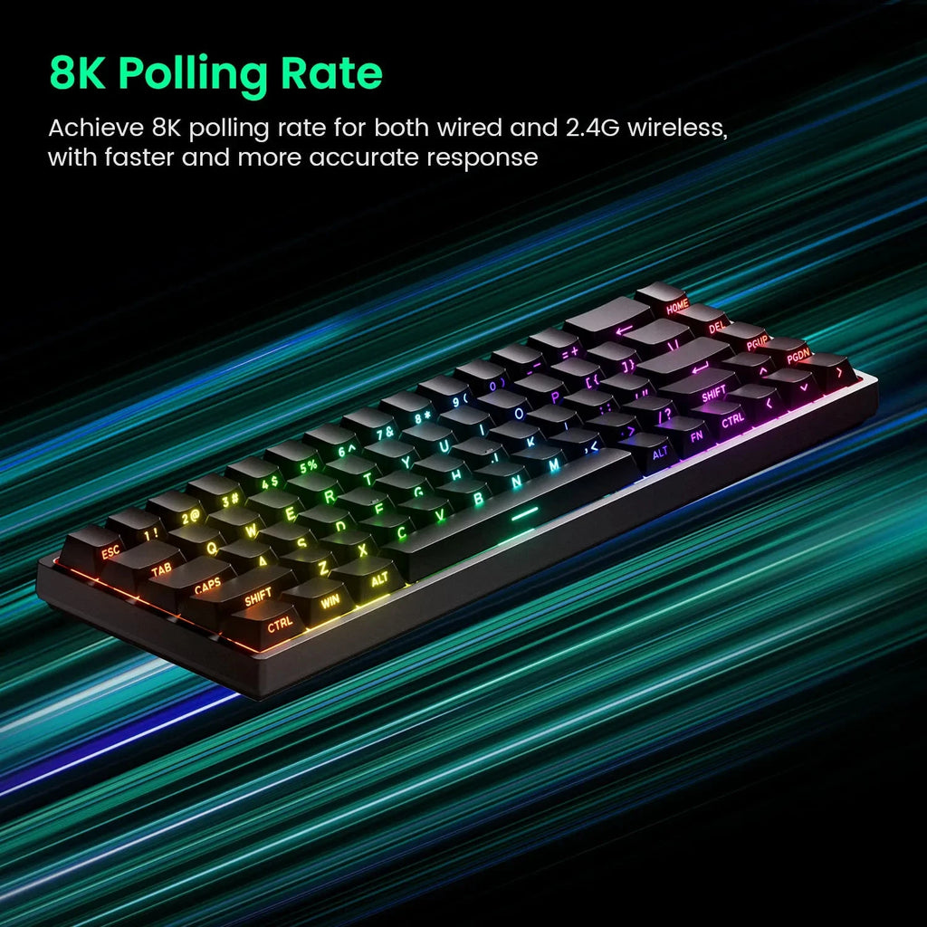 Nic's Electronics Akko MonsGeek FUN68 FUN60 PRO&MAX  HE Magnetic Keyboard 60% 65% Gaming Keyboards Rapid Trigger 8K Custom Keyboard Gamer Esports