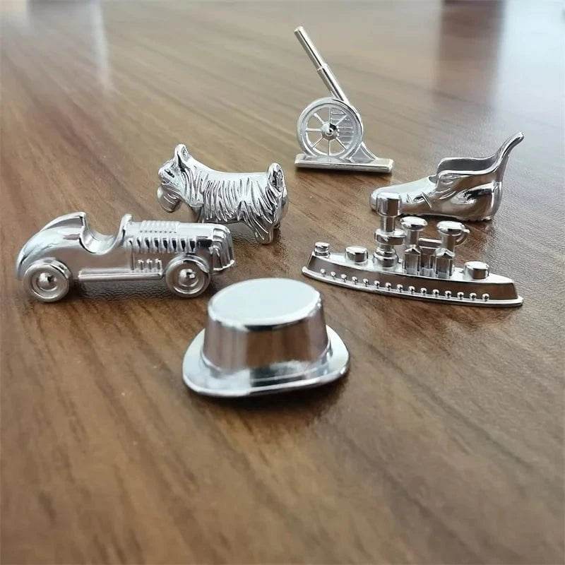 Monopoly Game Pieces - 6 Sets of Alloy Chess Accessories - Nic's Electronics