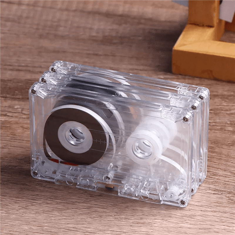 Nic's Electronics As Shown Y67A-10X Blank Audio Cassettes. Recordable Clear Audio Cassettes Video Tape For Voice Music Recording