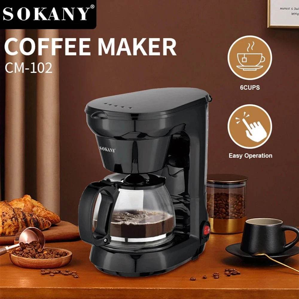 Compact Drip Coffee Maker with Reusable Filter - Nic's Electronics