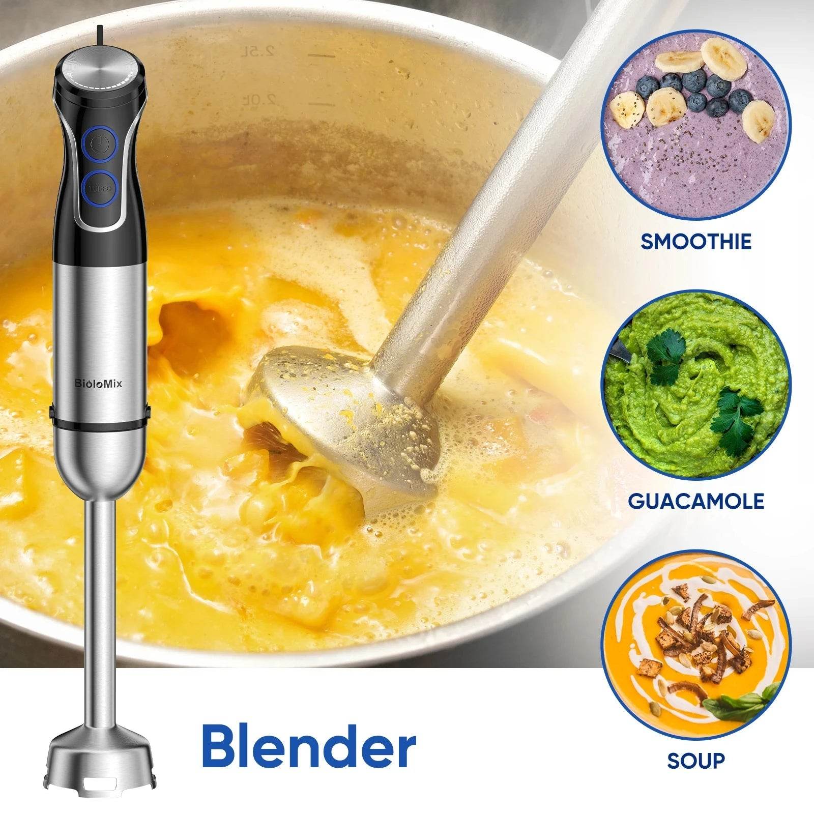 BioloMix 1500W 5-in-1 Immersion Blender - Nic's Electronics