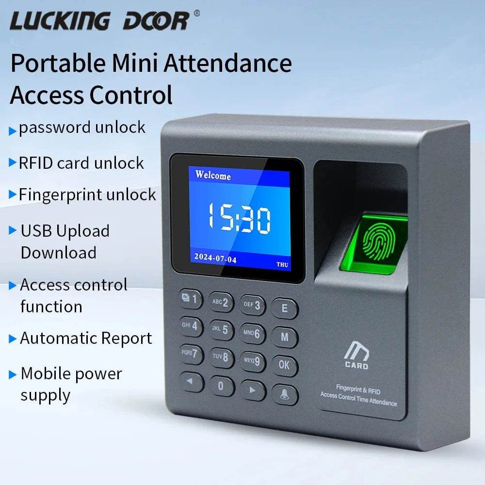 Biometric Time Attendance Machine with Fingerprint & RFID - Nic's Electronics