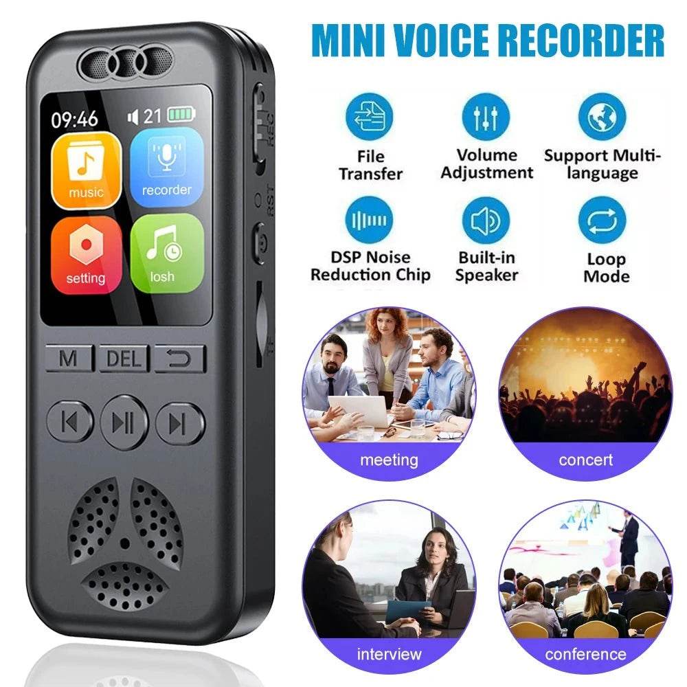 1.44 Digital Voice Recorder with Color Screen - Nic's Electronics