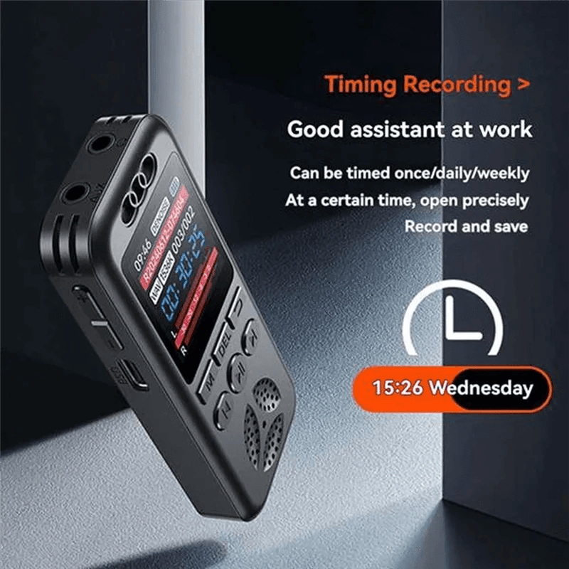 ABUO Digital Voice Recorder MP3 Player – Portable HD Noise Reduction Recorder - Nic's Electronics