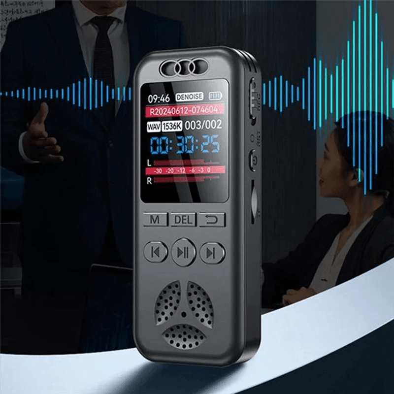 ABUO Digital Voice Recorder MP3 Player – Portable HD Noise Reduction Recorder - Nic's Electronics