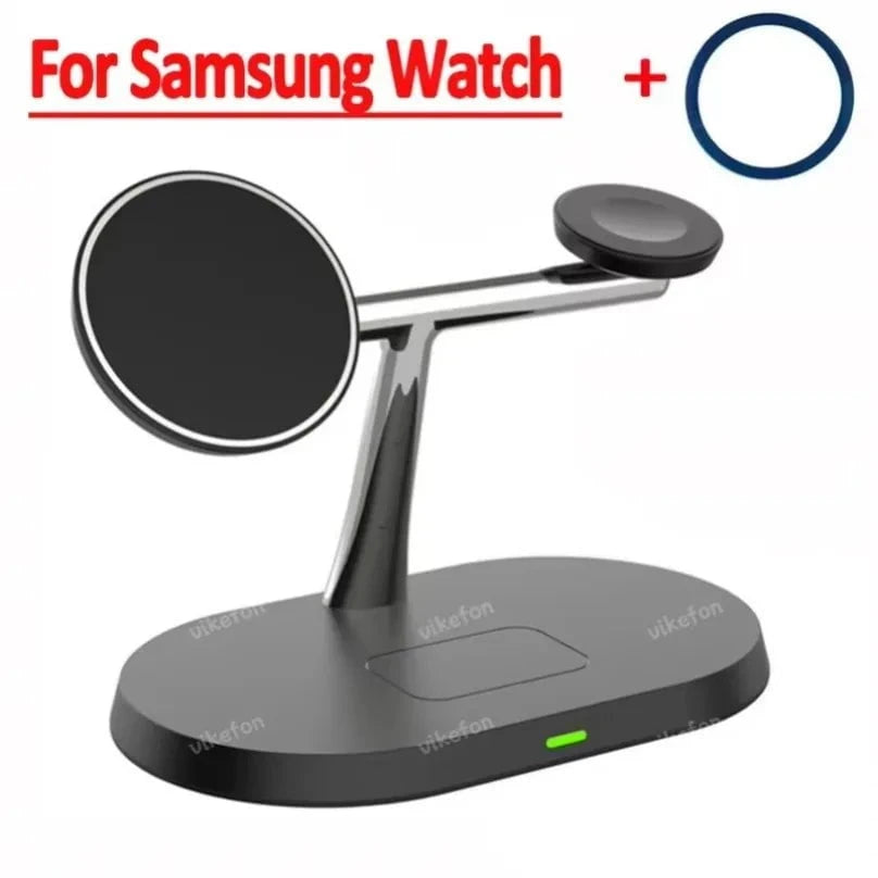 Nic's Electronics Black / CHINA 3 in 1 30W Magnetic Wireless Charger Super Fast Charging Station For Samsung Galaxy S25 S24 Watch 7 6 5 4 3 2 Active 1 2 Earbuds