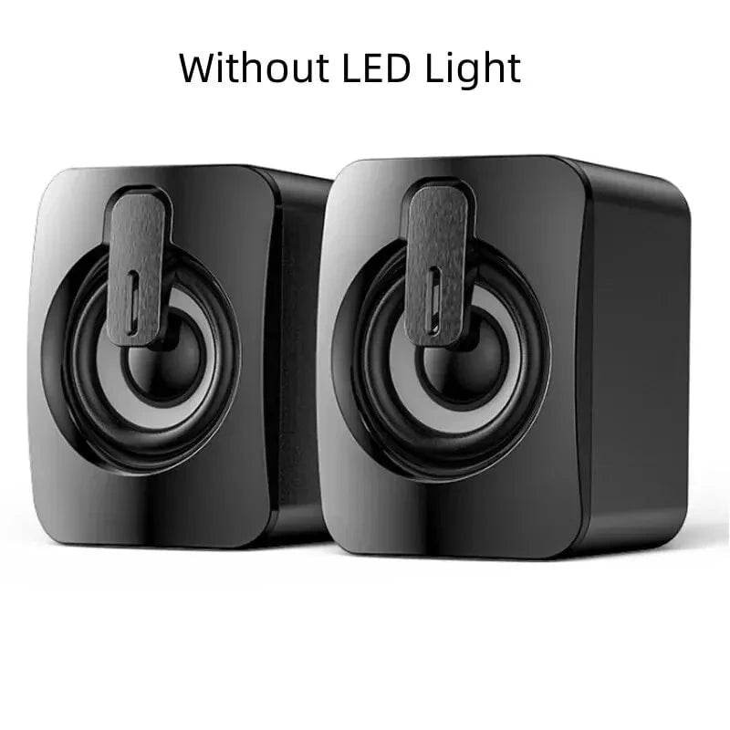 USB Wired HIFI Computer Speakers with LED Mic for Desktop PC - Nic's Electronics
