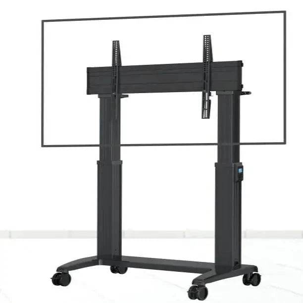 Electric Mobile TV Lift Cart with Remote for Video Conferencing - Nic's Electronics
