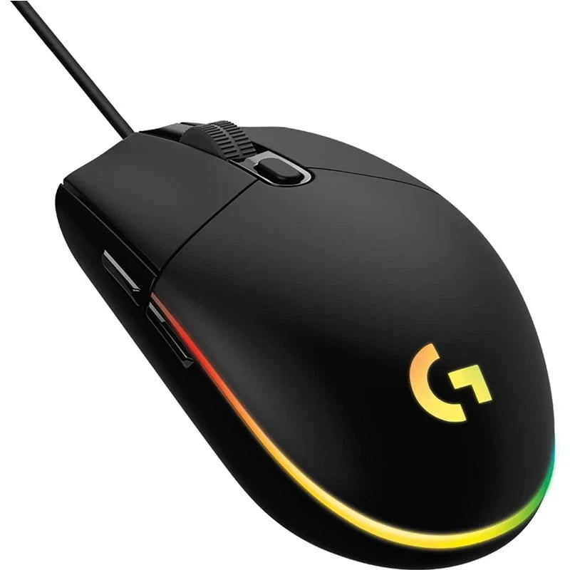 Nic's Electronics black Logitech G102 Gaming Mouse - Lightsync RGB, High Precision Sensor, 6 Programmable Buttons, 85g Lightweight Design,