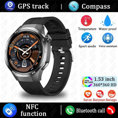 Nic's Electronics Black / Original Watch 5 MAX 2025 New Watch 5 MAX Smart Watch HD AMOLED Screen NFC GPS Tracker Bluetooth Call Waterproof Sports Health Smartwatch Men Women