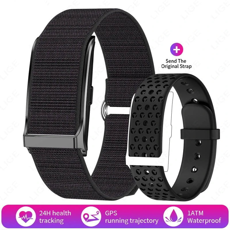 Nic's Electronics Black Sport Fitness Tracker Bracelet with Heart Rate